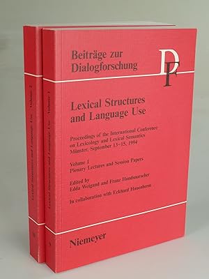 Imagen del vendedor de Lexical Structures and Language Use 2 Bnde. a la venta por Antiquariat Dorner