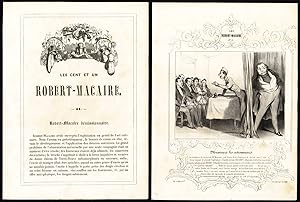 Antique Print-Robert Macaire-51-No value left for shareholders-Daumier-1840