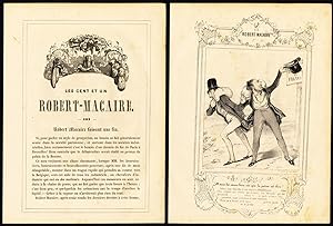 Antique Print-Robert Macaire-101-Ending his scrupulous pursuits-Daumier-1840