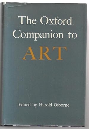 Seller image for The Oxford Companion to Art. for sale by City Basement Books