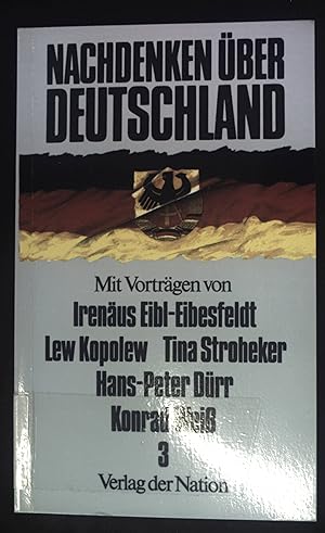 Bild des Verkufers fr Nachdenken ber Deutschland; Teil: 3. zum Verkauf von books4less (Versandantiquariat Petra Gros GmbH & Co. KG)