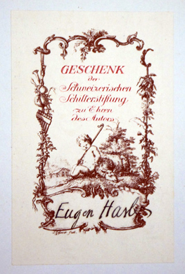 Exlibris der Schweizerischen Schillerstiftung.