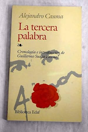 Imagen del vendedor de La tercera palabra a la venta por Alcan Libros