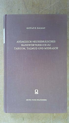 Seller image for Aramaisch-Neuhebraisches Handworterbuch zu Targum, Talmud und Midrasch, Mit Lexikon der Abbreviaturen for sale by Book Aid Charitable Trust
