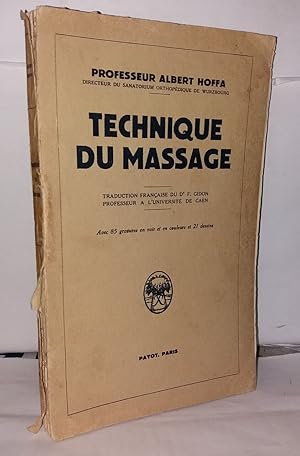 Seller image for Technique du massage for sale by Librairie Albert-Etienne