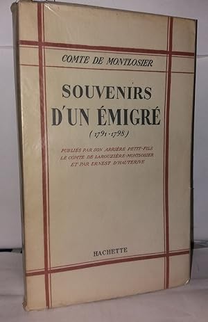 Seller image for Souvenirs d'un migr ( 1791-1798) for sale by Librairie Albert-Etienne