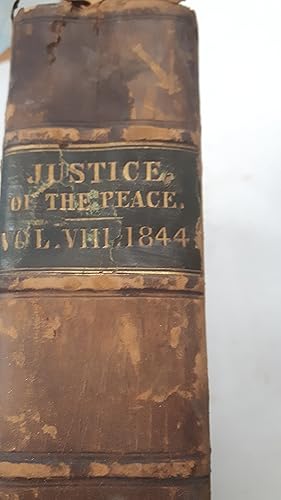 Seller image for The Justice of the Peace and County, Borough, Poor Law Union, and Parish Law Recorder. Vol. VIII for sale by Cambridge Rare Books