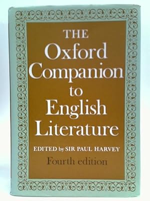 Imagen del vendedor de The Oxford Companion to English Literature a la venta por World of Rare Books