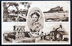 Imagen del vendedor de Bamburgh Postcard Grace Darling The Castle Sepiatype a la venta por Postcard Anoraks