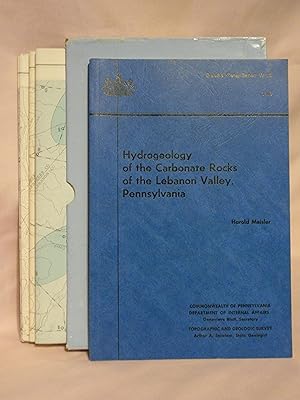 Seller image for HYDROGEOLOGY OF THE CARBONATE ROCKS OF THE LEBANON VALLEY, PENNSYLVANIA; GROUND WATER REPORT W-18, 1963 for sale by Robert Gavora, Fine & Rare Books, ABAA