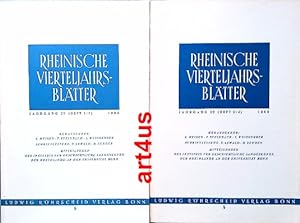 Rheinische Vierteljahrsblätter, Jahrgang 25, 1960, 2 Bände Mitteilungen des Instituts für Geschic...