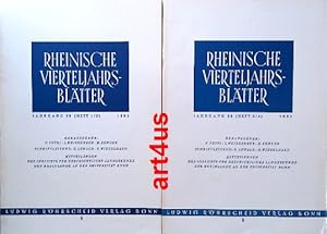 Rheinische Vierteljahrsblätter, Jahrgang 26, 1961, 2 Bände Mitteilungen des Instituts für Geschic...