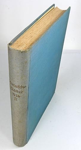 Rheinische Blätter der NS-Kulturgemeinde. 13. Jahrgang (1936), Hefte 7 -12 (Juli - Dezember). Ein...