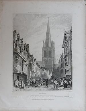 Imagen del vendedor de Bristol. Redcliffe Street with the Spire Restored. a la venta por theoldmapman