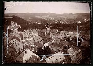 Fotografie Brück, Sohn Meissen, Ansicht Waldenburg, Panorama der Altstadt