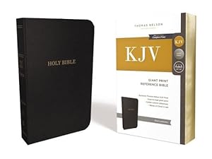 Bild des Verkufers fr KJV, Deluxe Reference Bible, Giant Print, Imitation Leather, Black, Red Letter Edition (Leather / Fine Binding) zum Verkauf von BargainBookStores