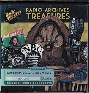 Bild des Verkufers fr RADIO TREASURES FROM THE ARCHIVES Volume 30 (Bing Crosby; The First Fabulous Fifty; A Life in Your Hands; Cavalcade of America; College Quiz Bowl; Lux Radio Theatre; Strange Adventure; Blue Beetle; more) zum Verkauf von Books from the Crypt