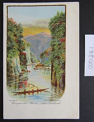 Wanganui River, New Zealand - postcard