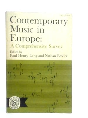 Immagine del venditore per Contemporary Music In Europe: A Comprehensive Survey venduto da World of Rare Books