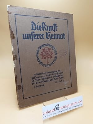Imagen del vendedor de Die Kunst unserer Heimat 5. Jahrgang ; Heft 4 a la venta por Roland Antiquariat UG haftungsbeschrnkt