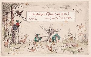 "Herzlichen Glückwunsch" - Jagd Jäger hunting hunter