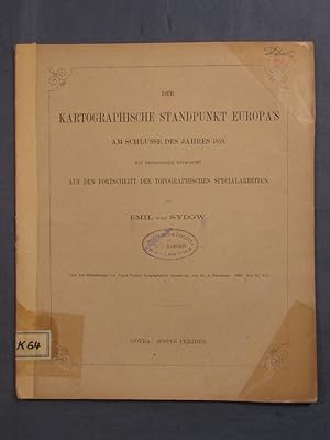 Imagen del vendedor de Der kartographische Standpunkt Europa's (Europas) am Schlusse des Jahres 1959. Mit besonderer Rcksicht auf den Fortschritt der topographischen Specialarbeiten (Aus den Mitttheilungen von Justus Perthes' Geographischer Anstalt etc. von Dr. A. Petermann, 1860, H. XI u. XII),. a la venta por Das Konversations-Lexikon