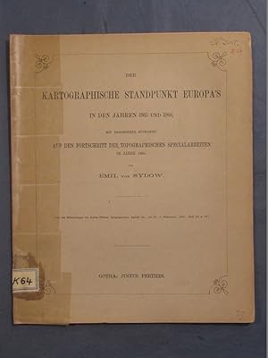 Image du vendeur pour Der kartographische Standpunkt Europa's (Europas) in den Jahren 1865 und 1866. Mit besonderer Rcksicht auf den Fortschritt der topographischen Specialarbeiten im Jahre 1865 (Aus den Mitttheilungen von Justus Perthes' Geographischer Anstalt etc. von Dr. A. Petermann, 1867, H. III u. IV),. mis en vente par Das Konversations-Lexikon