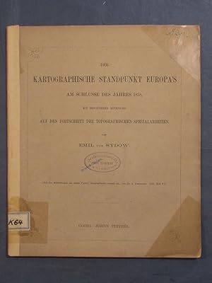 Image du vendeur pour Der kartographische Standpunkt Europa's (Europas) am Schlusse des Jahres 1958. Mit besonderer Rcksicht auf den Fortschritt der topographischen Specialarbeiten (Aus den Mitttheilungen von Justus Perthes' Geographischer Anstalt etc. von Dr. A. Petermann, 1859, H. VI),. mis en vente par Das Konversations-Lexikon