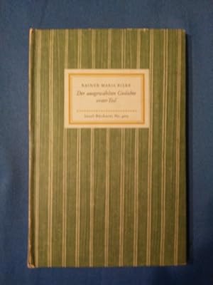 Bild des Verkufers fr Der ausgewhlten Gedichte erster Teil. Insel-Buch Nr.: 400. zum Verkauf von Antiquariat BehnkeBuch