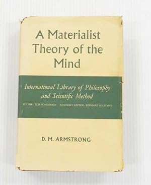 Bild des Verkufers fr A Materialist Theory Of The Mind zum Verkauf von Adelaide Booksellers