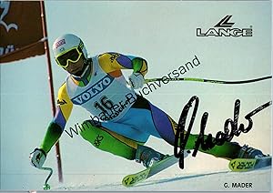 Bild des Verkufers fr Original Autogramm Gnther Mader Ski /// Autograph signiert signed signee zum Verkauf von Antiquariat im Kaiserviertel | Wimbauer Buchversand