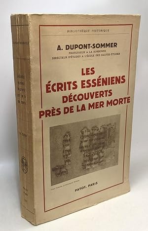 Seller image for Les crits essniens dcouverts prs de la mer morte - bibliothque historique for sale by crealivres