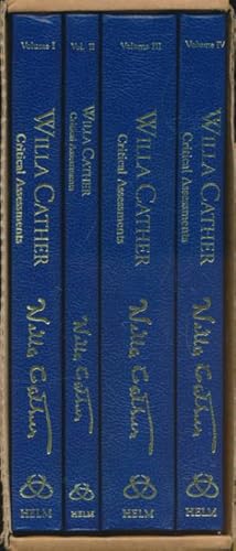 Bild des Verkufers fr Willa Cather. Critical Assessments. 4 volume set zum Verkauf von Barter Books Ltd