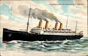 Ansichtskarte / Postkarte Dampfer Kronprinzessin Cäzilie, Norddeutscher Lloyd - Zieher 7658