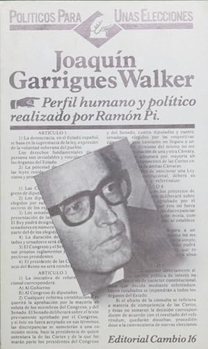 Imagen del vendedor de Joaqun Garrigues Walker a la venta por Librera Alonso Quijano