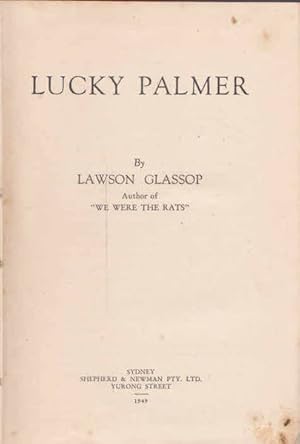 Seller image for Lucky Palmer for sale by Goulds Book Arcade, Sydney