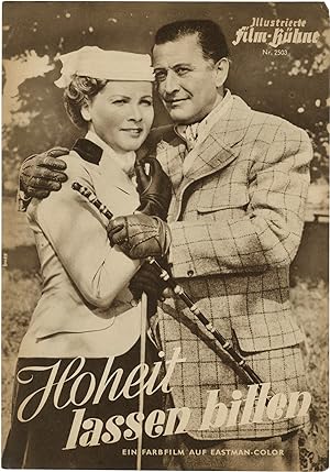 Hoheit lassen bitten (Original program for the 1954 German film)