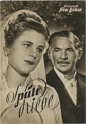 Bild des Verkufers fr Spte Liebe [Late Love] (Original program for the 1943 German film) zum Verkauf von Royal Books, Inc., ABAA