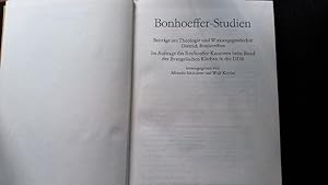 Bild des Verkufers fr Bonhoeffer-Studien. Beitrge zur Theologie und Wirkungsgeschichte Dietrich Bonhoeffers. zum Verkauf von Antiquariat Bookfarm