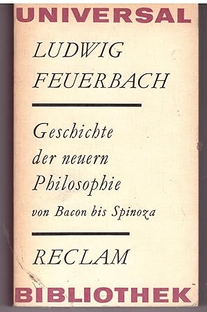 Bild des Verkufers fr Geschichte der neuern Philosophie von Bacon bis Spinoza zum Verkauf von Bcherpanorama Zwickau- Planitz