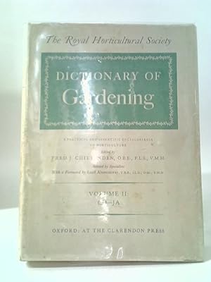 Imagen del vendedor de The Royal Horticultural Society Dictionary of Gardening, Volume II: CO-JA a la venta por World of Rare Books