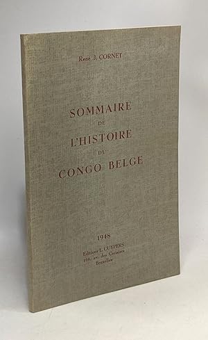 Seller image for Sommaire de l'Histoire du Congo Belge for sale by crealivres