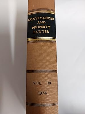Immagine del venditore per The Conveyancer And Property Lawyer Volume 38 (New Series) venduto da Cambridge Rare Books
