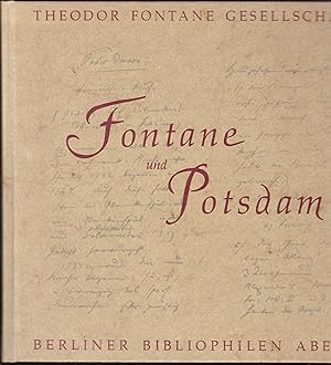 Image du vendeur pour Fontane und Potsdam. Exemplar Nr. 347 mis en vente par Graphem. Kunst- und Buchantiquariat