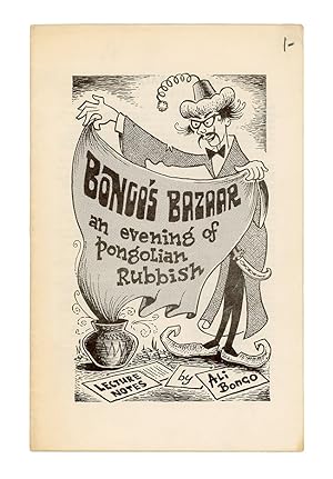 Seller image for Bongo's Bazaar, An Evening of Pongolian Rubbish Lecture Notes for sale by Quicker than the Eye