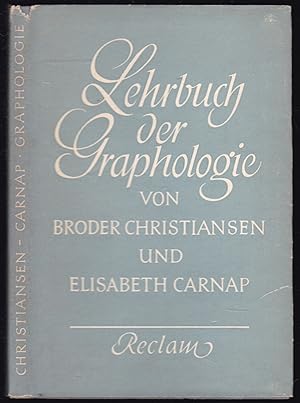 Bild des Verkufers fr Lehrbuch der Graphologie. Mit Schriftproben im Anhang zum Verkauf von Graphem. Kunst- und Buchantiquariat