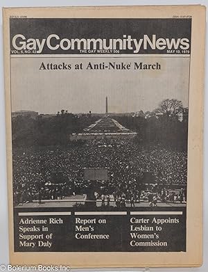 Seller image for GCN: Gay Community News; the gay weekly; vol. 6, #42, May 19, 1979: Attacks at Anti-Nuke March for sale by Bolerium Books Inc.