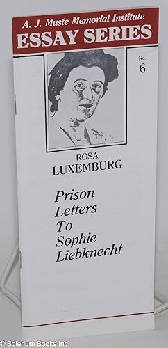 Seller image for Prison Letters to Sophie Liebknecht for sale by Bolerium Books Inc.