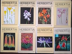 Herbertia. Volumes 42, 44 (in two parts), 51, 52, 53, 54, & 55.