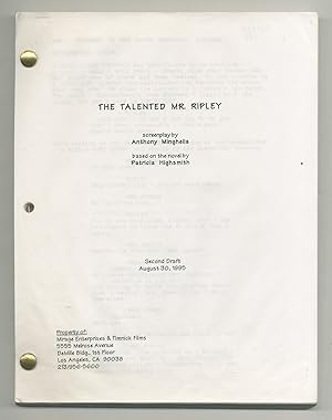 Bild des Verkufers fr [Screenplay]: The Talented Mr. Ripley zum Verkauf von Between the Covers-Rare Books, Inc. ABAA